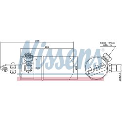 Dryer Dehumidifier NISSENS 95194 OE Ref 8D0.820.193 NISSENS