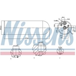 Dryer Dehumidifier NISSENS 95231 OE Ref 970 030 02 83 NISSENS