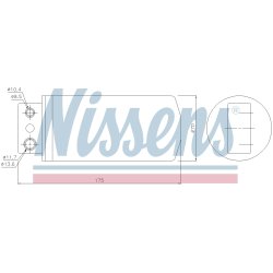 Dryer Dehumidifier NISSENS 95235 OE Ref 1618041 NISSENS