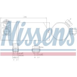 Dryer Dehumidifier NISSENS 95262 OE Ref 4A0.820.191 AB NISSENS