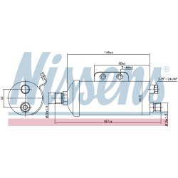 Dryer Dehumidifier NISSENS 95354 OE Ref 97801-38000