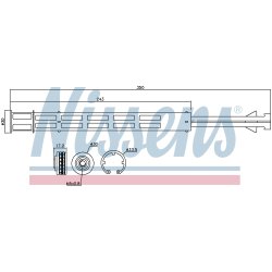 Dryer Dehumidifier NISSENS 95358 OE Ref 3C0898191A NISSENS