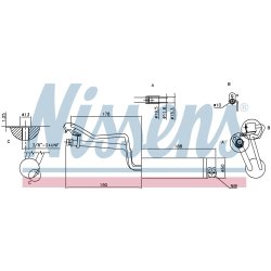 Dryer Dehumidifier NISSENS 95448 OE Ref 92131JD50B NISSENS