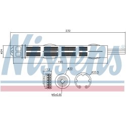 Dryer Dehumidifier NISSENS 95455 OE Ref 93188634 NISSENS