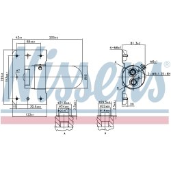 Dryer Dehumidifier NISSENS 95508 OE Ref 7482693775 NISSENS