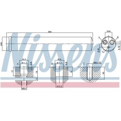 Dryer Dehumidifier NISSENS 95522 OE Ref TFBA0002AAF20 NISSENS