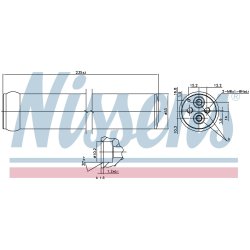 Dryer Dehumidifier NISSENS 95587 OE Ref 95339-63J00 NISSENS