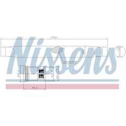 Dryer Dehumidifier NISSENS 95786 OE Ref 1618513