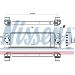 Intercooler NISSENS 96066 OE Ref 4967772 NISSENS