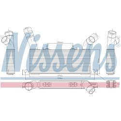 Intercooler NISSENS 961006 OE Ref 1530A052