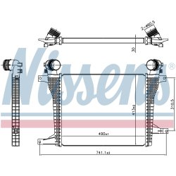 Intercooler NISSENS 961124 OE Ref 42348293 NISSENS