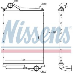 Intercooler NISSENS 961185 OE Ref 21209725