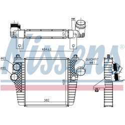 Intercooler NISSENS 961203 OE Ref BL3Z6K775B NISSENS