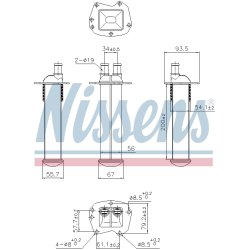 Intercooler NISSENS 961221 OE Ref 2810900637