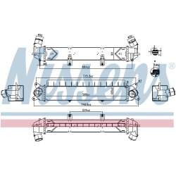 Intercooler NISSENS 961241 OE Ref 2827004560