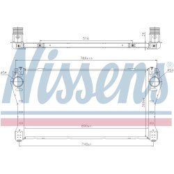 Intercooler NISSENS 961250 OE Ref 179400X020