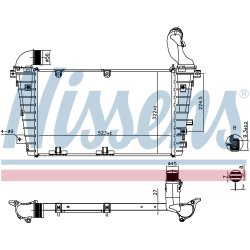 Intercooler NISSENS 961267 OE Ref 6302063