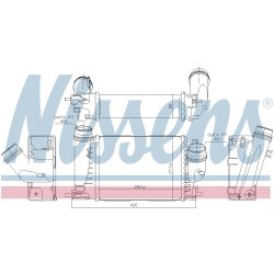 Intercooler NISSENS 961289 OE Ref 144969690R