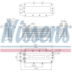 Intercooler NISSENS 961295 OE Ref 77368534
