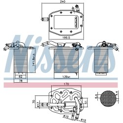 Intercooler NISSENS 961297 OE Ref S55013565A
