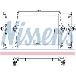 Intercooler NISSENS 961298 OE Ref 2587825