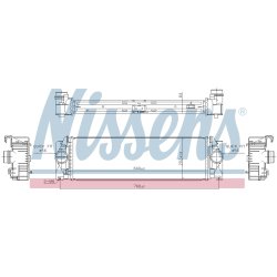 Intercooler NISSENS 961312 OE Ref A9065010501