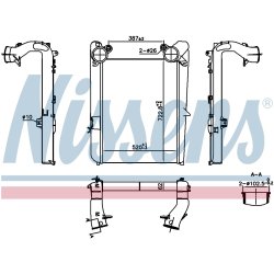 Intercooler NISSENS 961314 OE Ref 1371318R