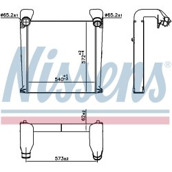 Intercooler NISSENS 961331 OE Ref 81061300135