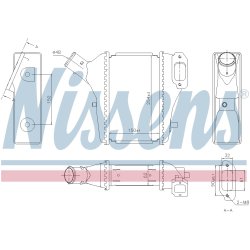 Intercooler NISSENS 961421 OE Ref 19710RSXG01 NISSENS