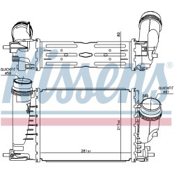 Intercooler NISSENS 961429 OE Ref 144963358R NISSENS
