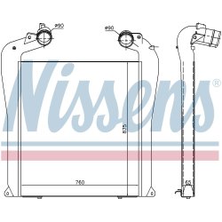 Intercooler NISSENS 961434 OE Ref 82061006051