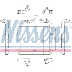 Intercooler NISSENS 961440 OE Ref 1949827