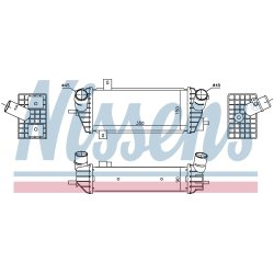 Intercooler NISSENS 961493 OE Ref 282712A530 NISSENS
