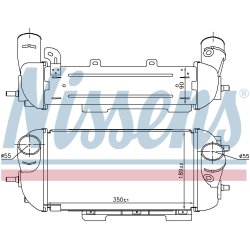 Intercooler NISSENS 961497 OE Ref 282712F650