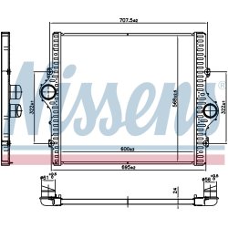 Intercooler NISSENS 961506 OE Ref 1794030170 NISSENS