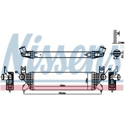 Intercooler NISSENS 961507 OE Ref 1362061MA0 NISSENS