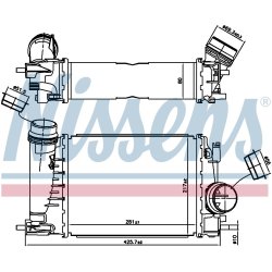Intercooler NISSENS 961521 OE Ref 144962803R NISSENS
