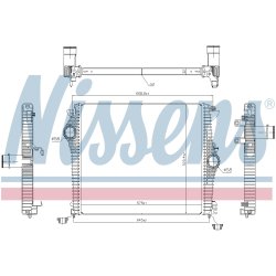 Intercooler NISSENS 961532 OE Ref 50534301 NISSENS