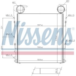 Intercooler NISSENS 961552 OE Ref 85013645