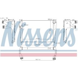 Intercooler NISSENS 961564 OE Ref A9605000102