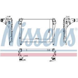 Intercooler NISSENS 961566 OE Ref A9605000302