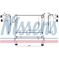 Intercooler NISSENS 961567 OE Ref A9615000402