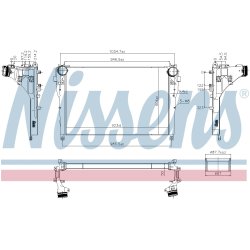 Intercooler NISSENS 961570 OE Ref 9615001002