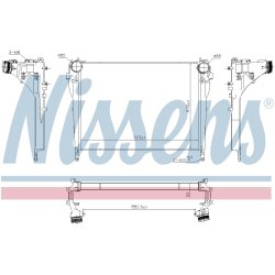 Intercooler NISSENS 961571 OE Ref A9615000202