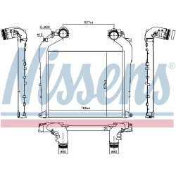 Intercooler NISSENS 961574 OE Ref 81061300244