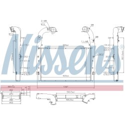 Intercooler NISSENS 961578 OE Ref 2381159