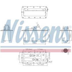 Intercooler NISSENS 96158 OE Ref 1804193