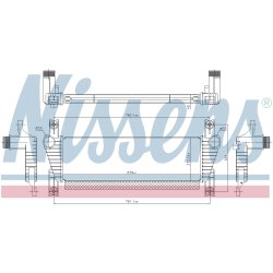 Intercooler NISSENS 961581 OE Ref 2036235