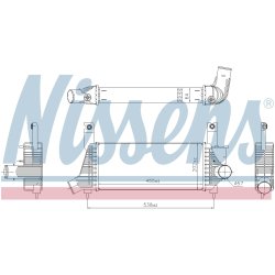 Intercooler NISSENS 961593 OE Ref 144615X00A