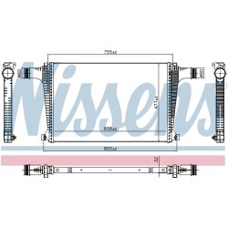 Intercooler NISSENS 961594 OE Ref 4M0145805L